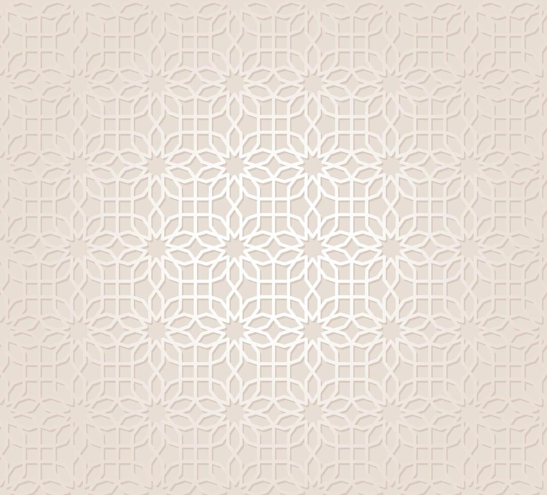 Flat arabic pattern background pastel vector