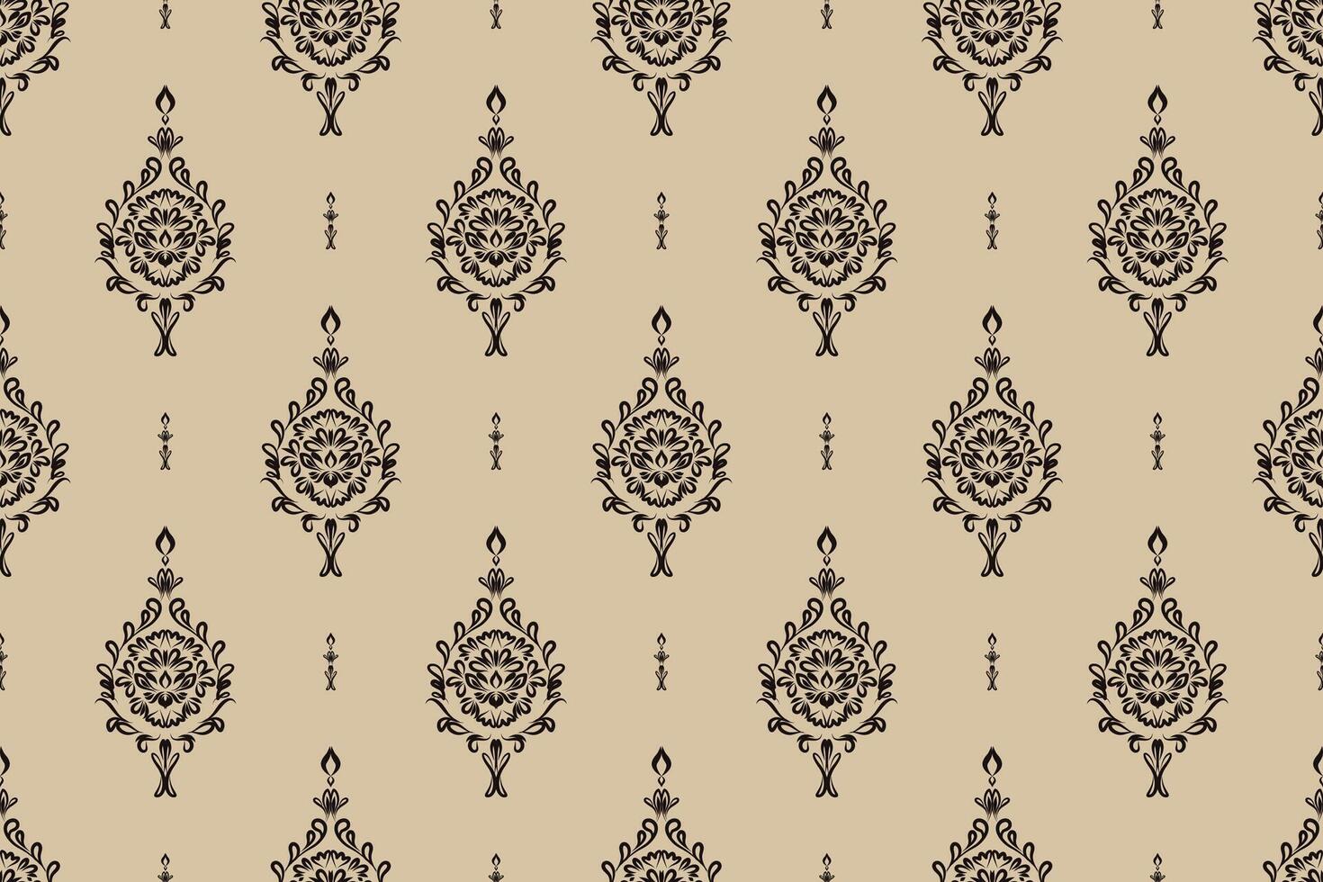 Ikat abstract geometric ethnic textile seamless pattern design. Tribal boho native textile turkey traditional embroidery background. Aztec fabric carpet mandala ornaments textile decorations. vector