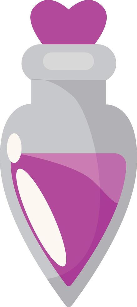 Violet Potion Bottle Clipart vector