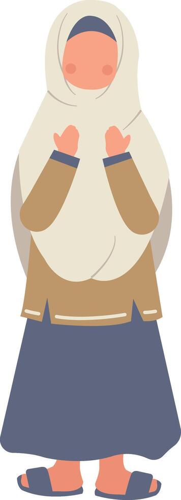 Hijab Woman Clipart vector