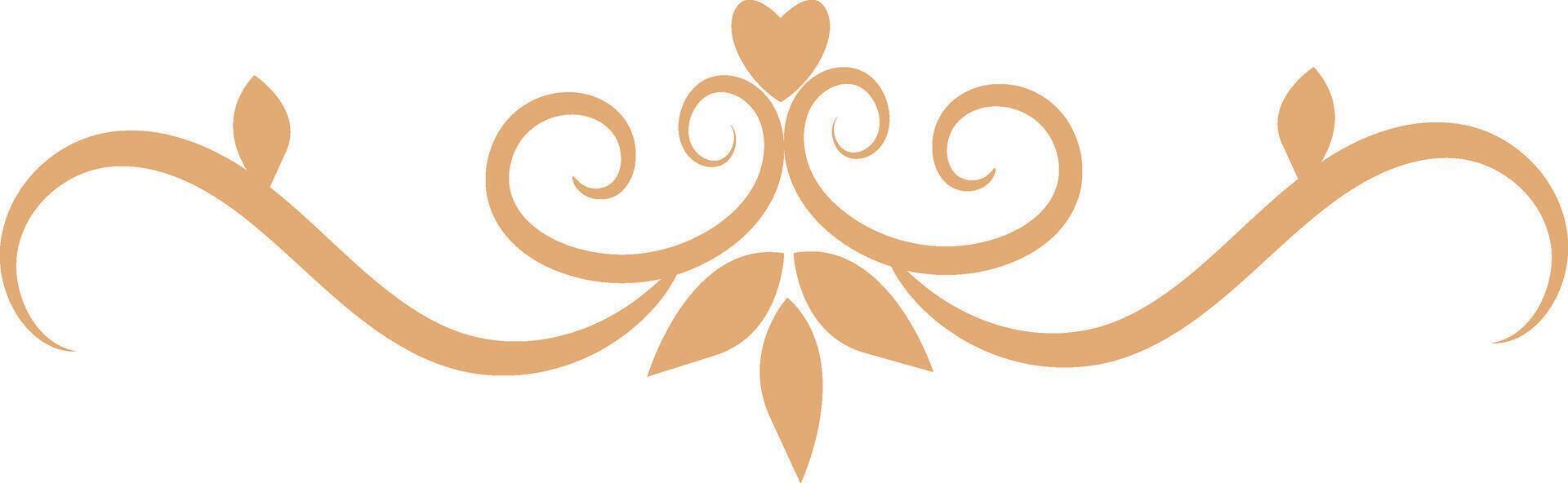 Floral Dividers Element with Flat Design vector