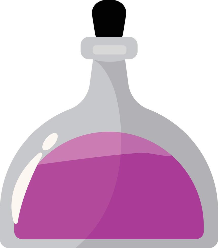 Purple Potion Bottle Clipart vector
