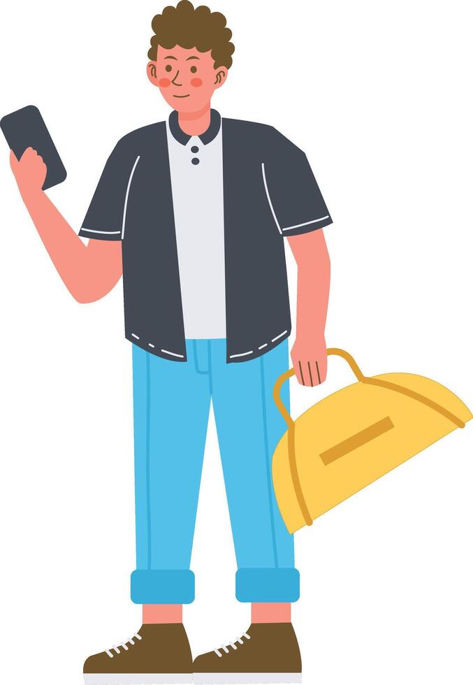 Tourist Character Design vector