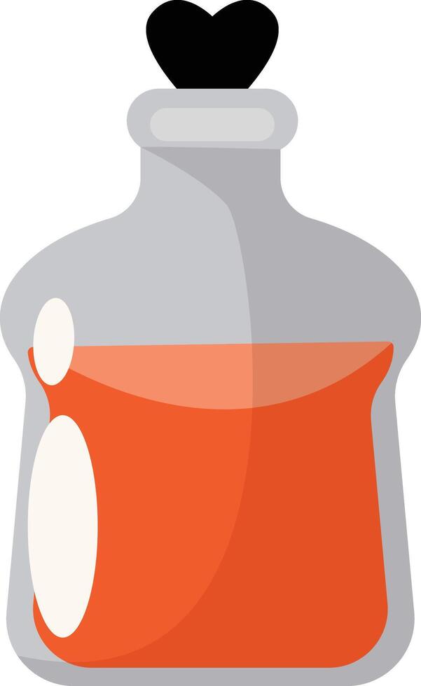 Red Love Potion Bottle vector
