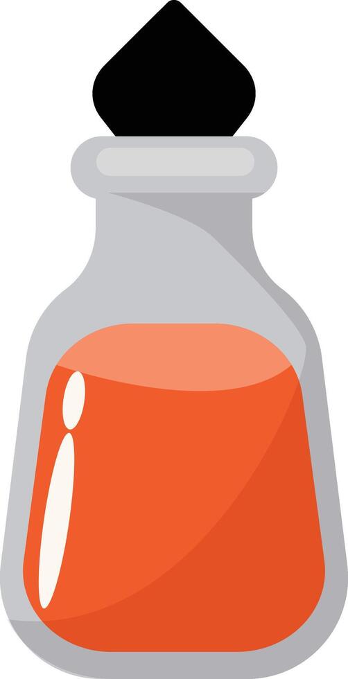 Red Potion Bottle Clipart vector