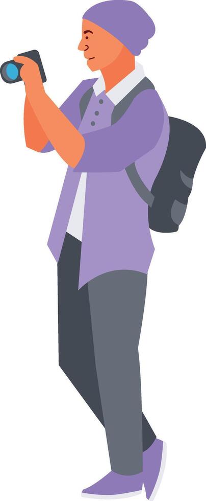 World Photography Day Illustration with Cartoon Design vector