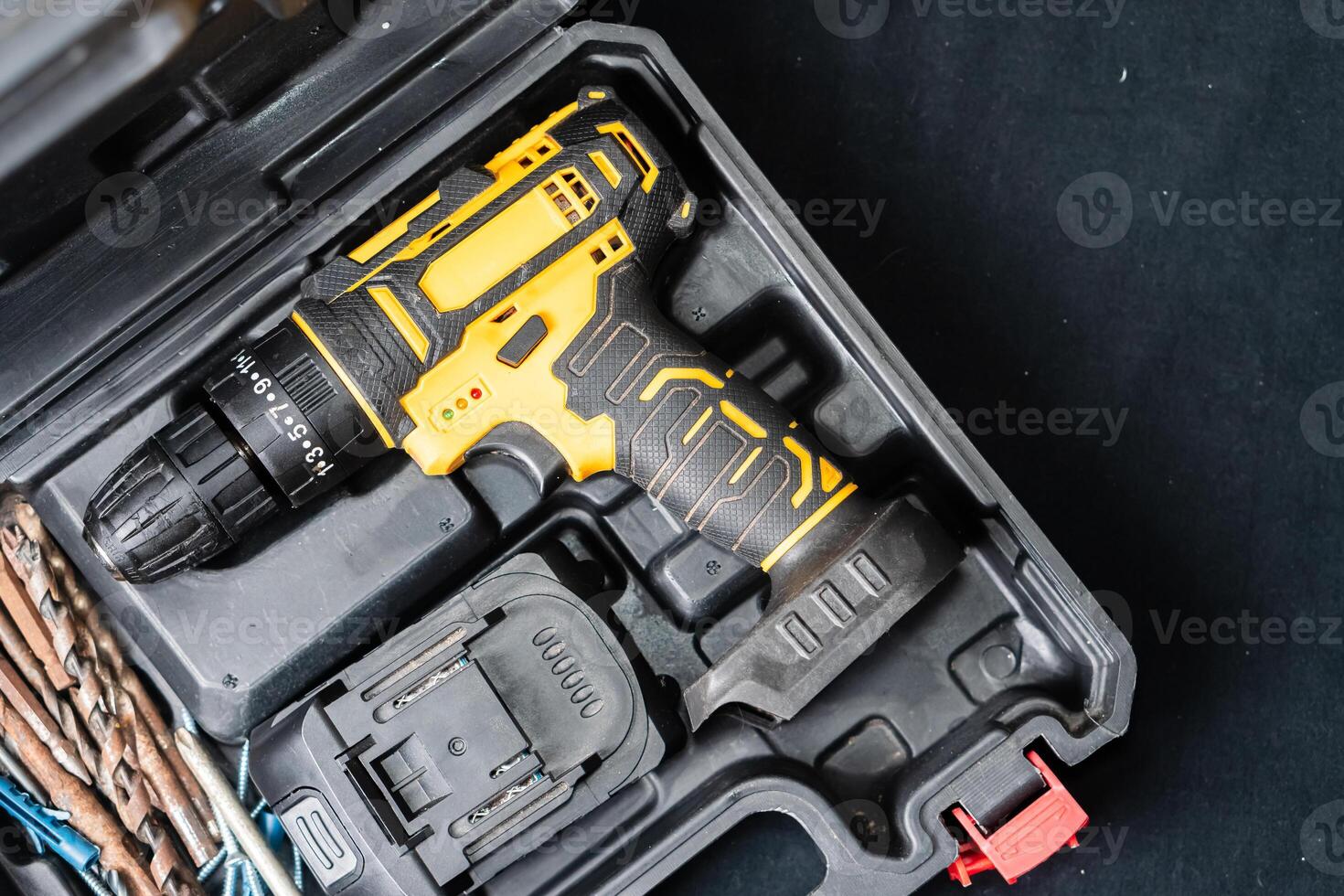 Cordless Drill in Toolbox photo