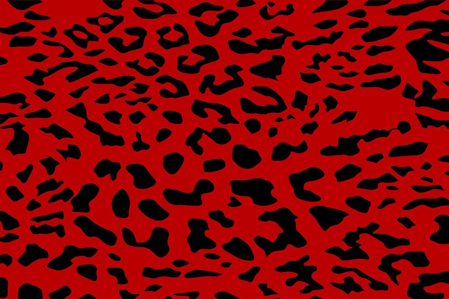 abstract cheetah skin red design background vector