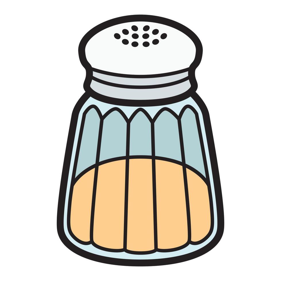 Salt with Simple and Elegant Details vector