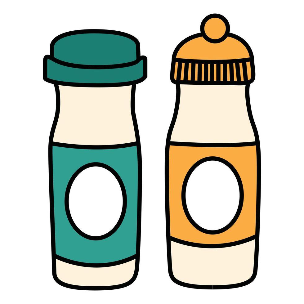 Hand Drawing of Salt and Pepper with Rustic Details vector