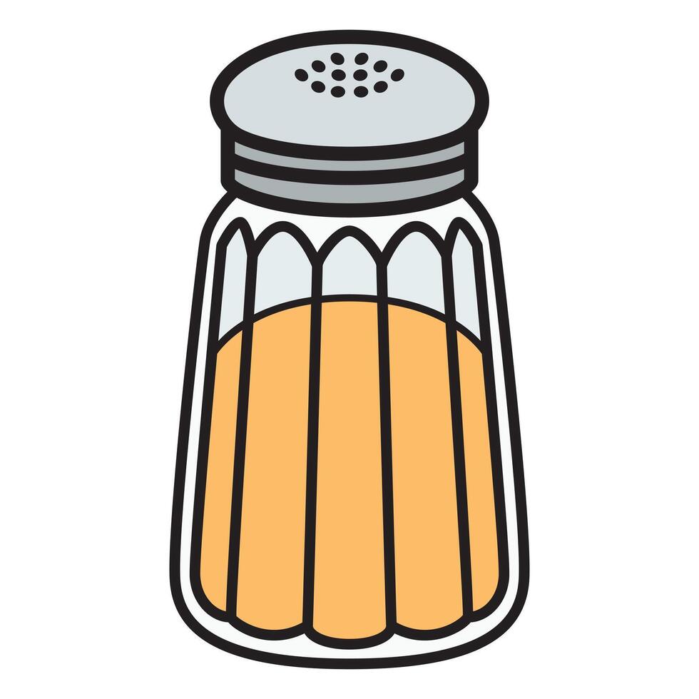 Hand Drawing of Salt with Simple Details vector