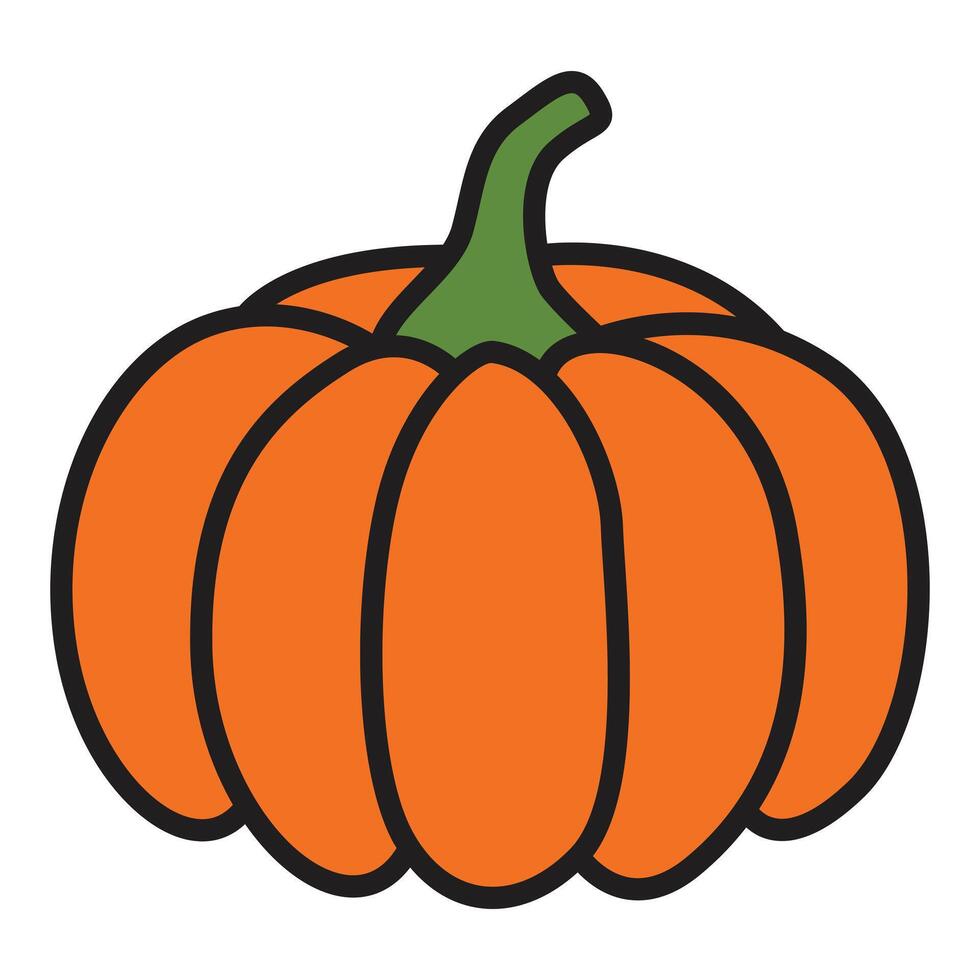 Hand Drawing of Pumpkin with Rustic and Whimsical Charm vector