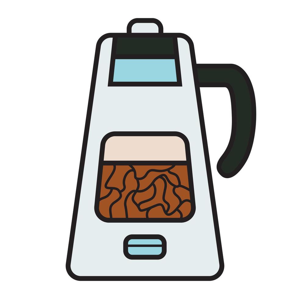 Hand Drawing of Coffee Kettle with Elegant Features vector