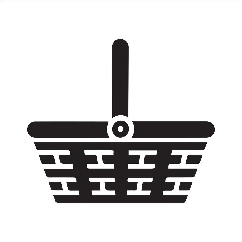 Empty Picnic Basket Illustration for Nature and Dining Projects vector