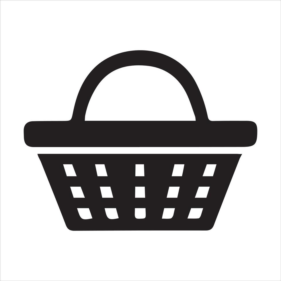 Illustration of an Empty Picnic Basket for Picnic Designs vector