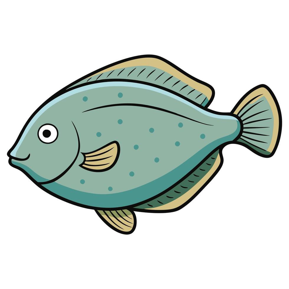 Sole Flat Design for Ocean Wildlife Conservation vector