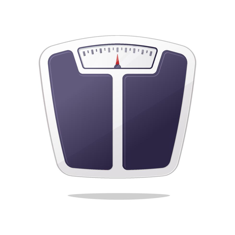 Weight scale isolated on white background. vector