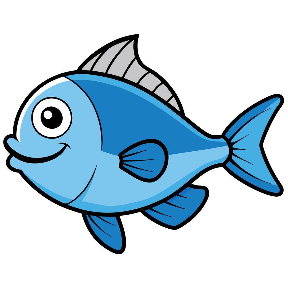 Snapper Silhouette for Ocean and Aquatic Designs vector