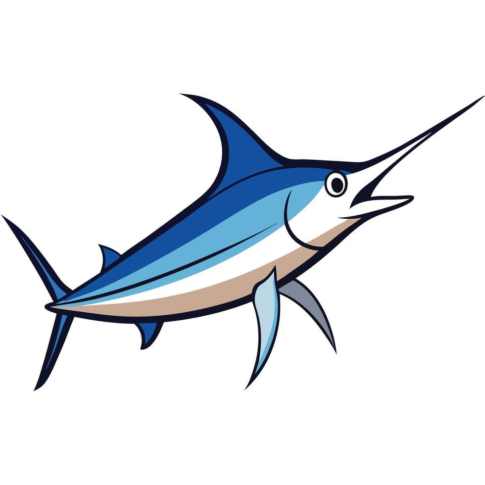 Marlin Icon for Ocean-Themed Branding and Designs vector