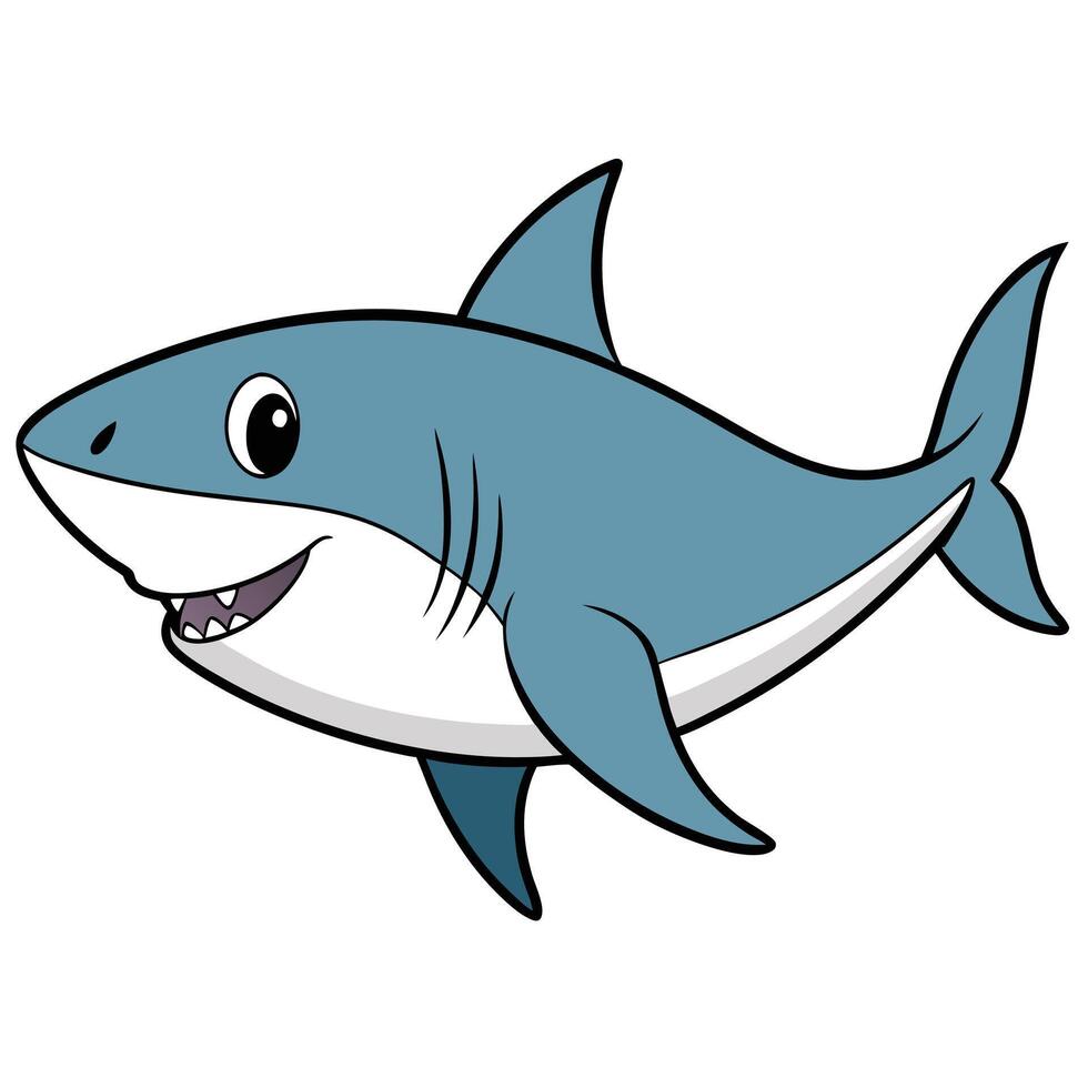 Shark Silhouette Icon for Aquatic Conservation Campaigns vector