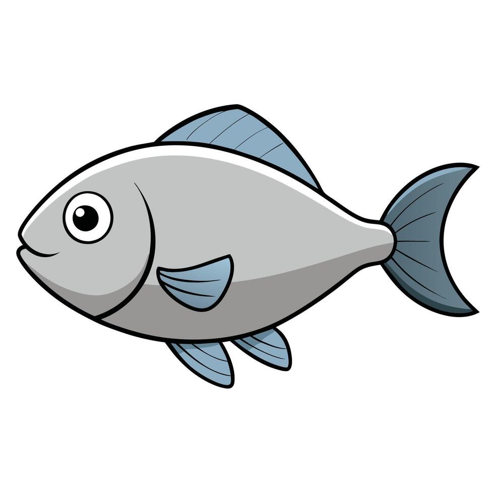 Silverside Outline for Ocean Conservation Projects vector