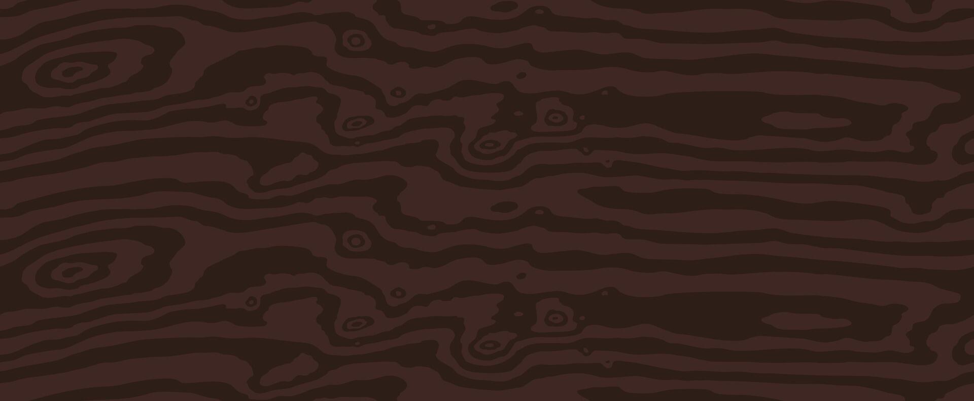 Dark brown wooden surface striped of fiber. Natural red wenge pattern, wood grain texture, seamless background vector