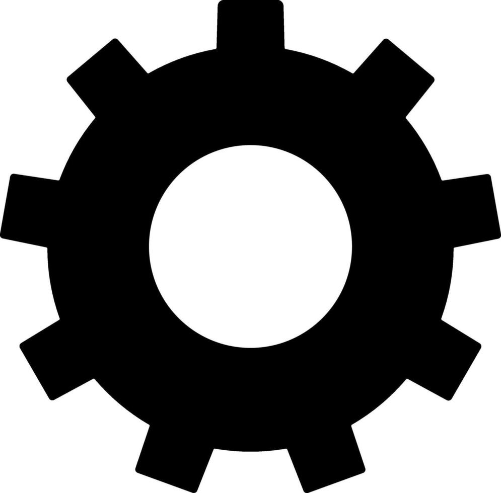 Setting icon. Tools, cog, gear sign isolated on white background vector