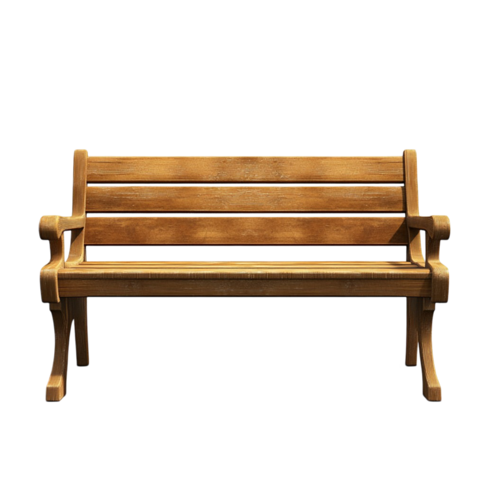 A bench with the back of it that says quota the word on it png