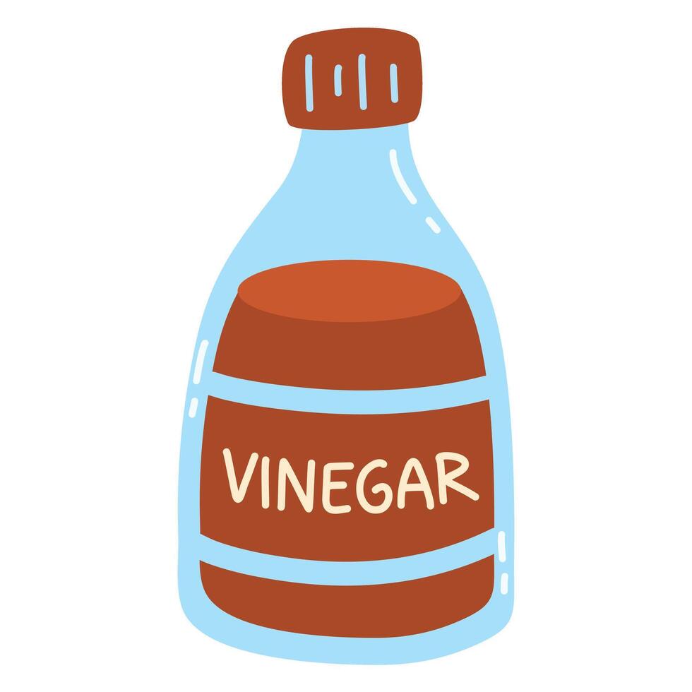 Apple Cider Vinegar in Glass vector