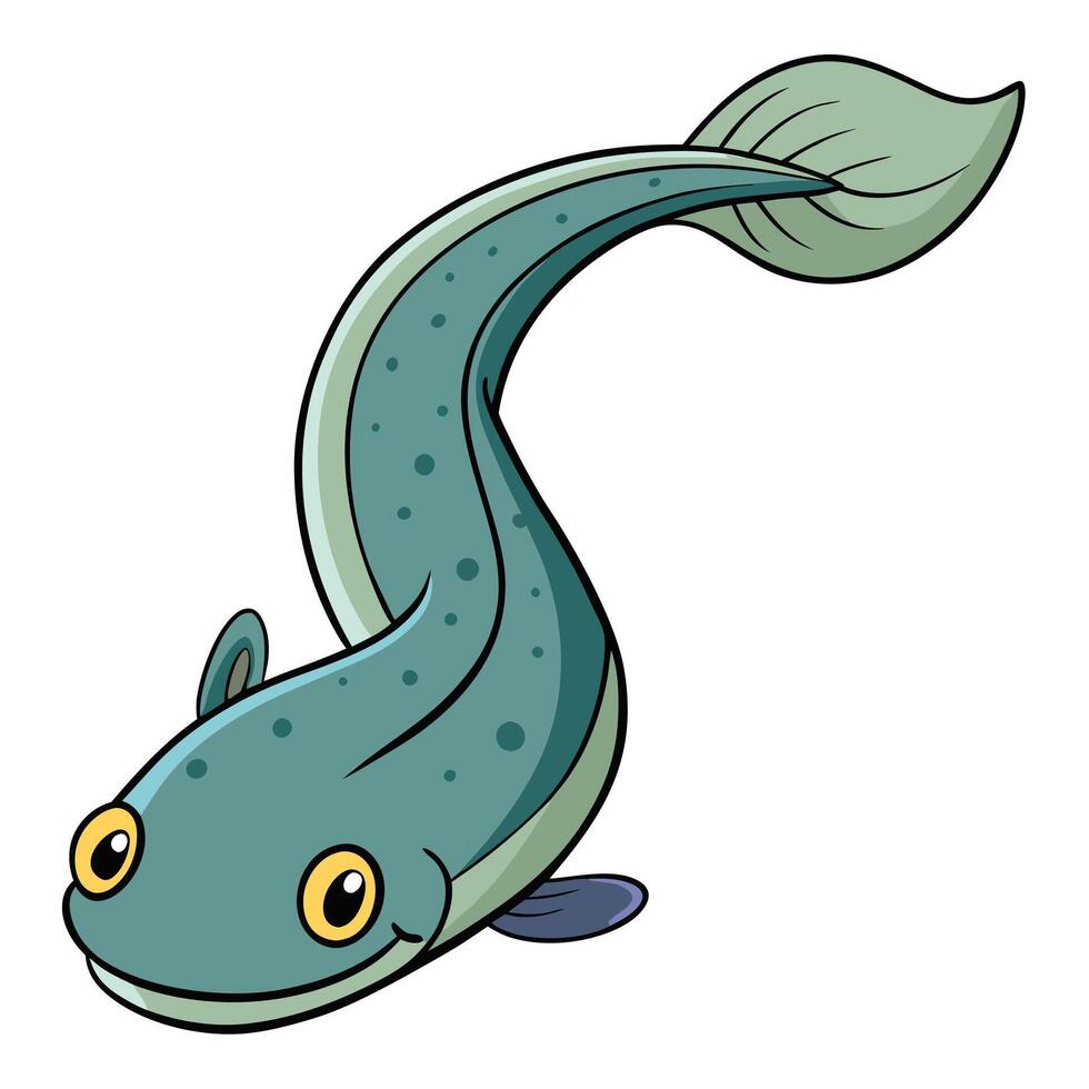 Moray Eel Sketch for Nature-Themed Graphic Design vector