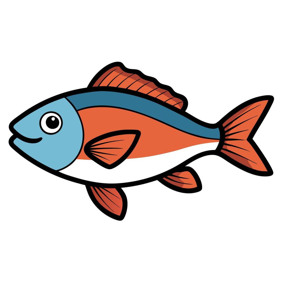 Snapper Icon for Marine Conservation and Education Projects vector