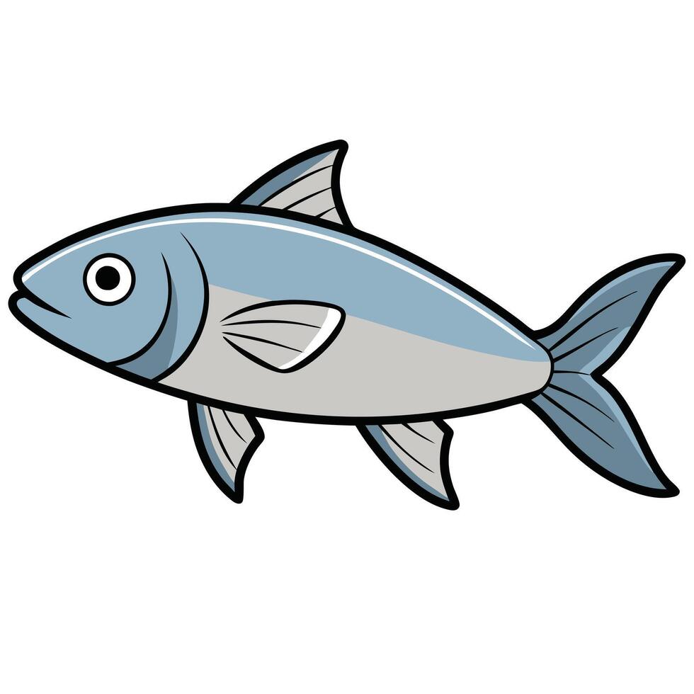 Silverside Abstract Design for Marine Research Projects vector