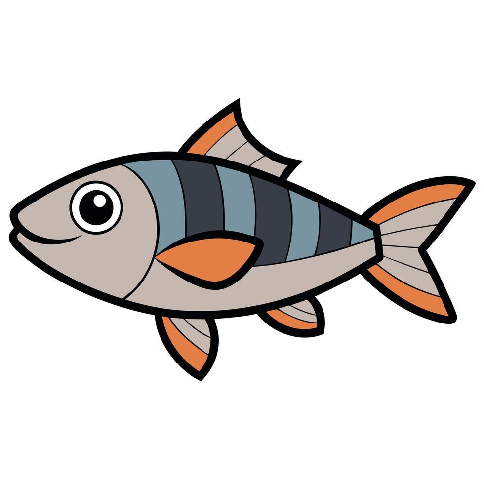 Sheepshead Creative Line Art for Marine Life Preservation vector