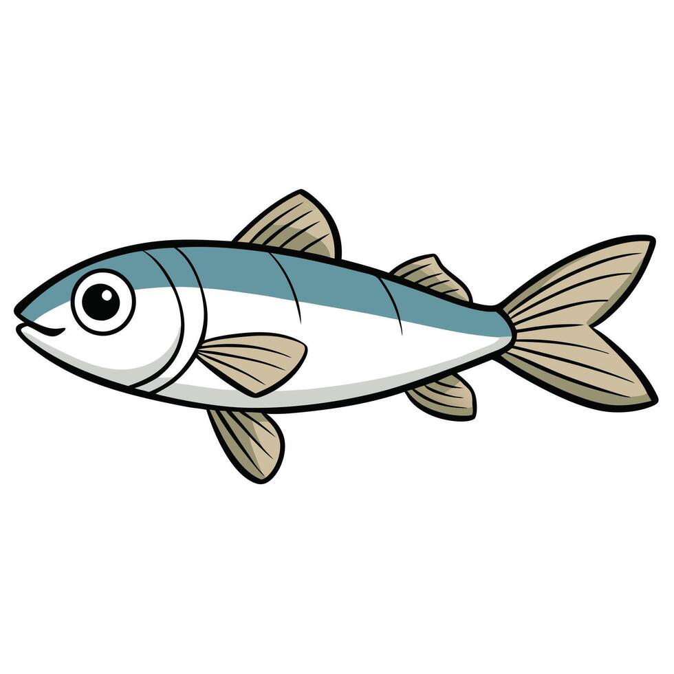 Minnow Artistic for River and Stream Illustrations vector