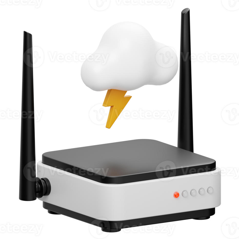 No connection 3D Illustration png