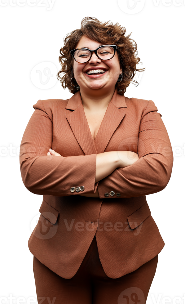portrait of a beautiful plus size middle-aged lady png