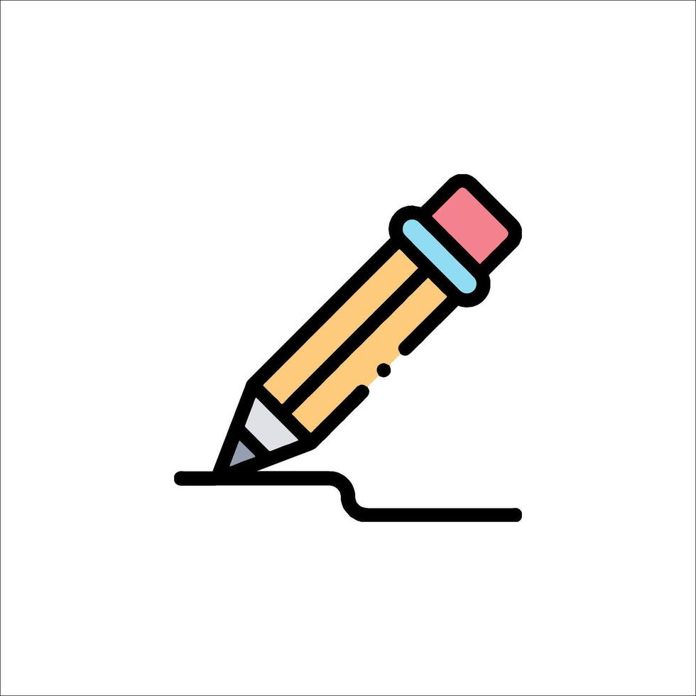 Pencil icon illustration vector