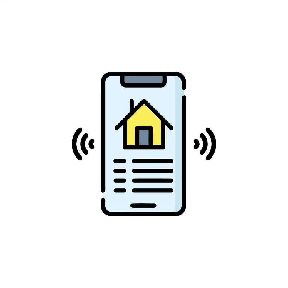 Smart home icon illustration vector