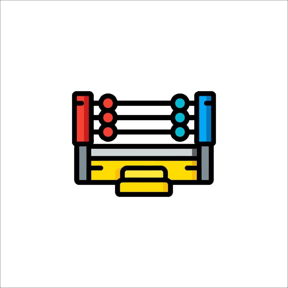 A boxing ring icon on a white background vector