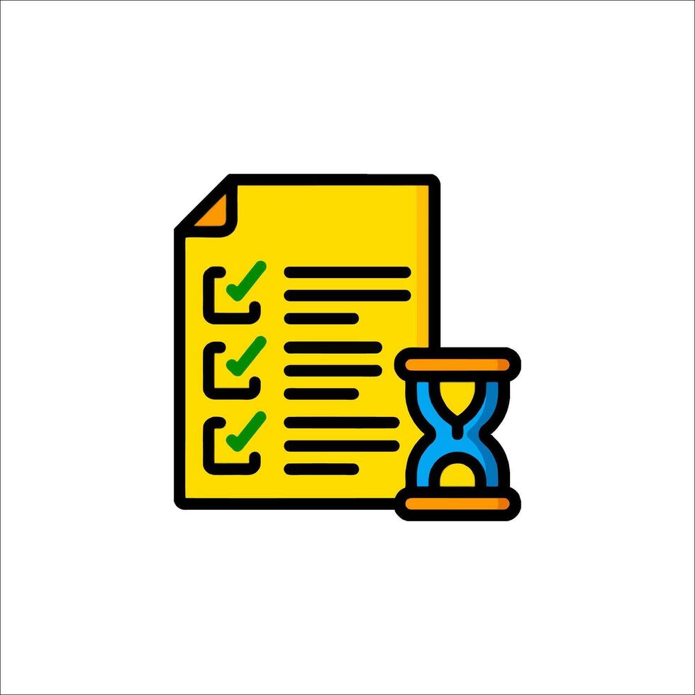 Time management icon illustration vector