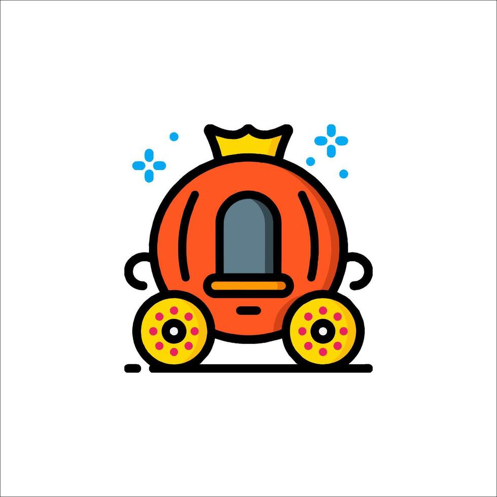 Cinderella icon illustration vector