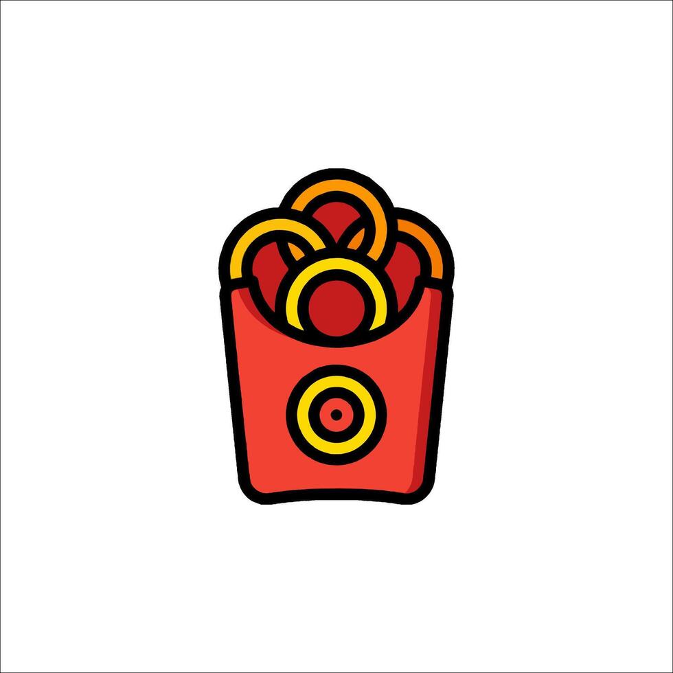 French fries icon illustration vector