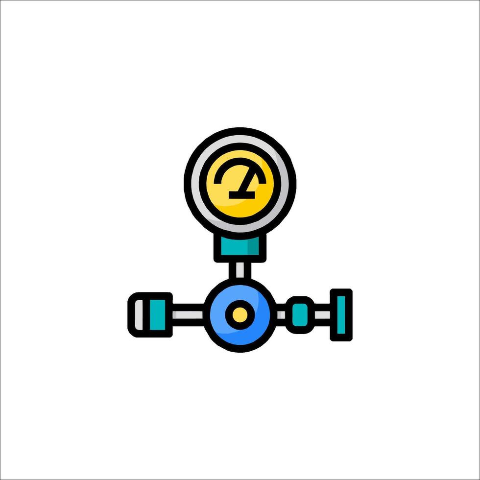 A valve with a number two on it vector