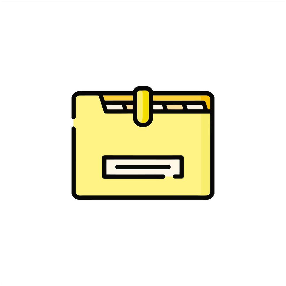 A folder icon on a white background vector