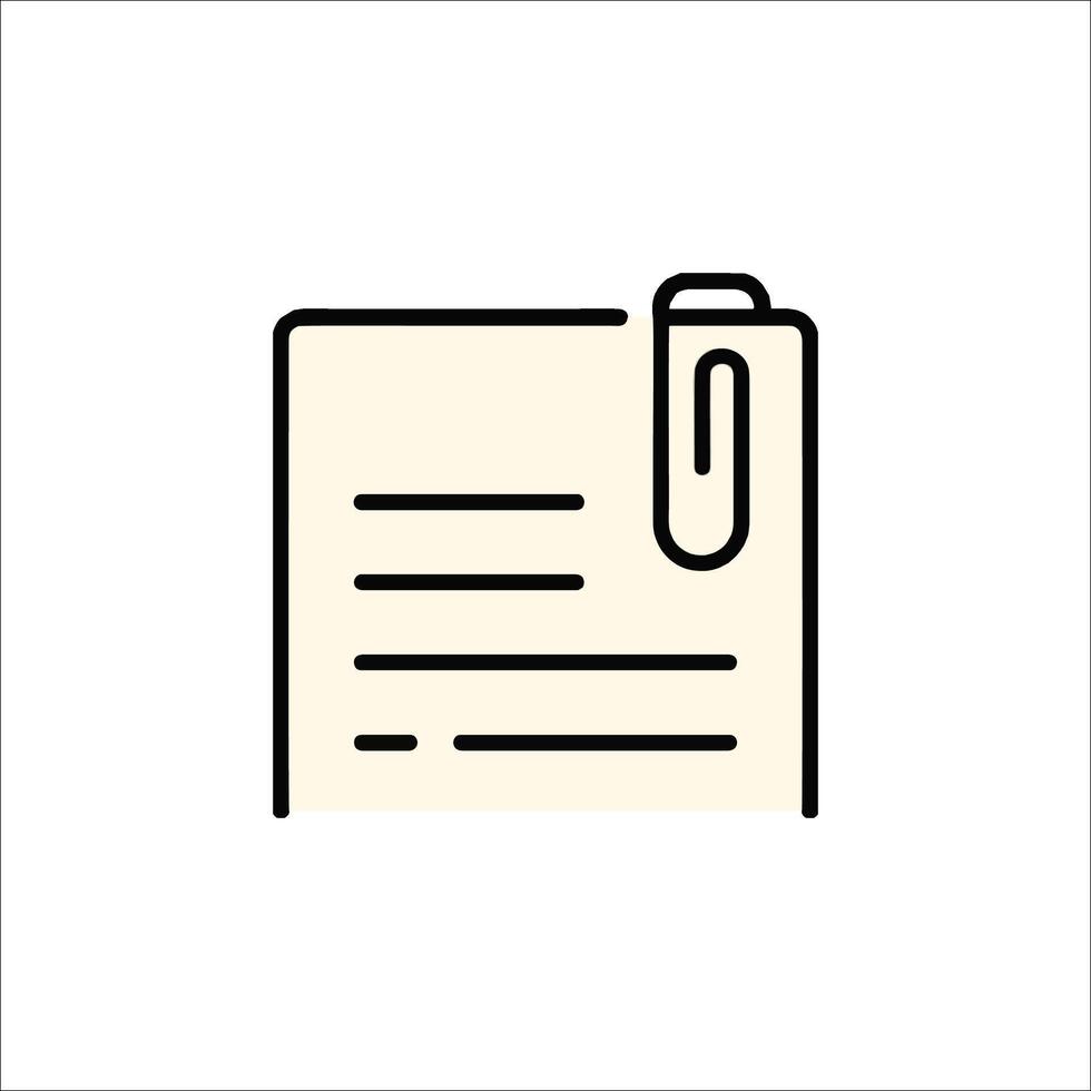 A note pad with a pen on it vector