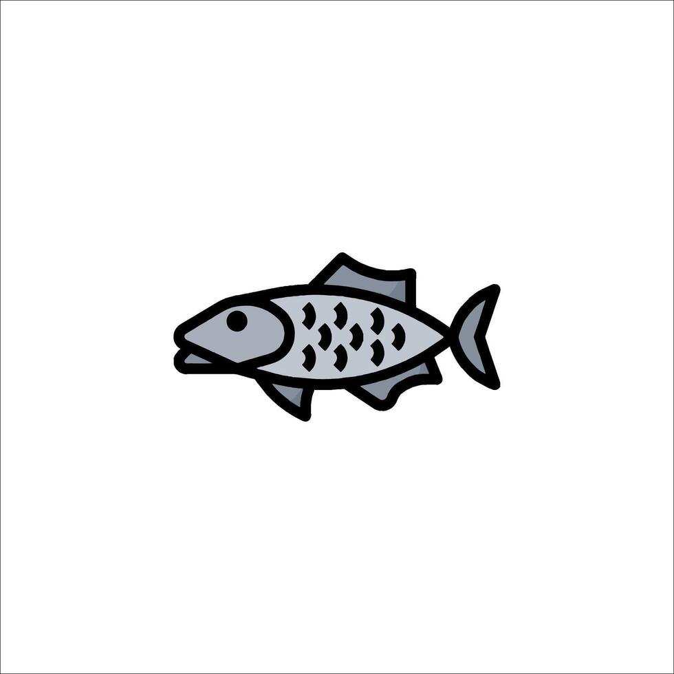 Fish icon illustration vector