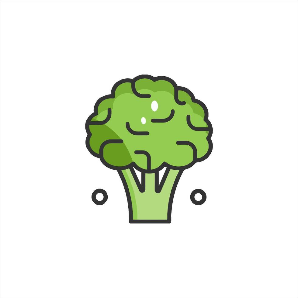 Broccoli icon illustration vector