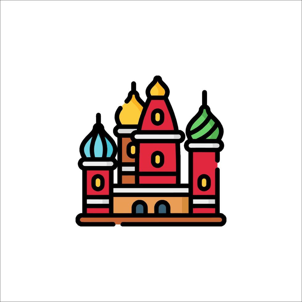 Moscow russia icon illustration vector