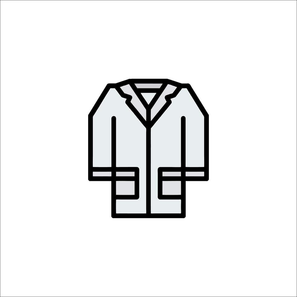 A coat icon on a white background vector