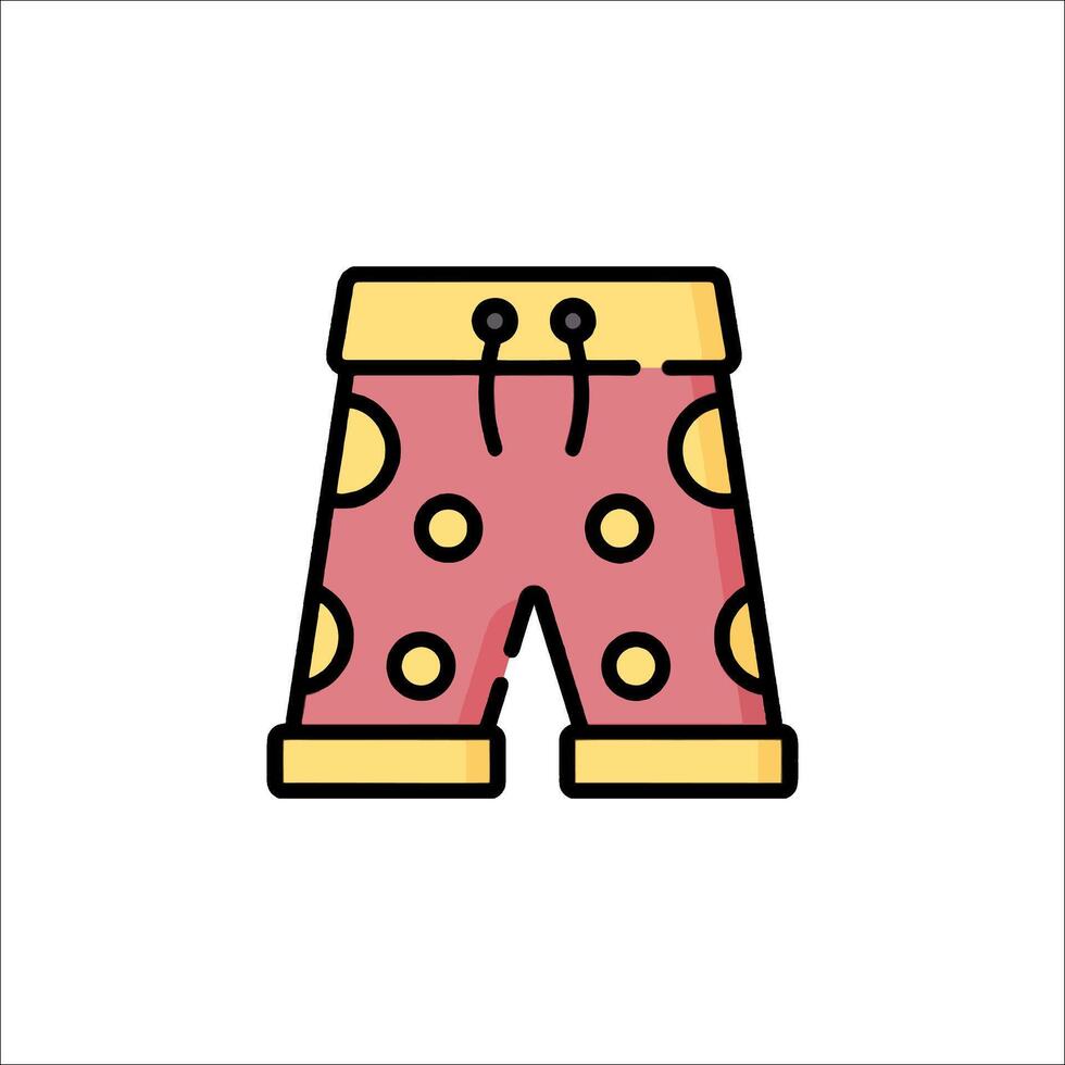 Pajamas with polka dots icon vector